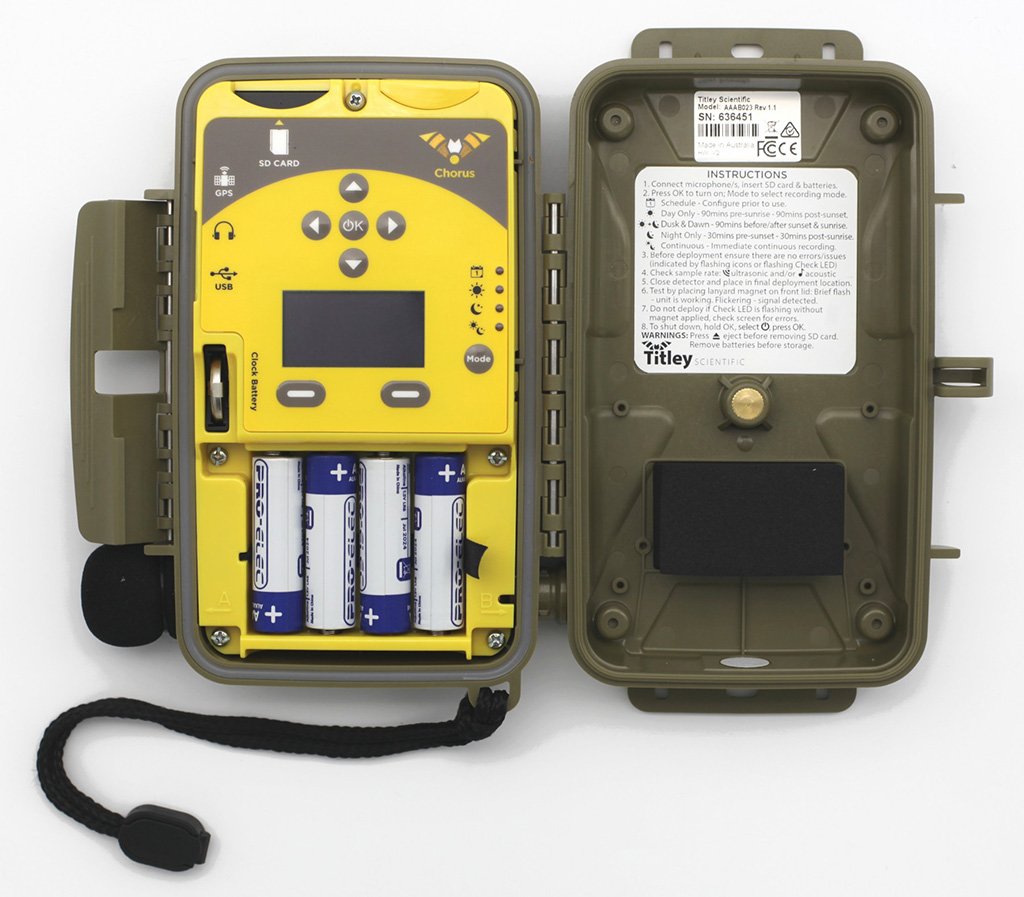 anabat chorus detector y grabadora de ultrasonidos y acstica