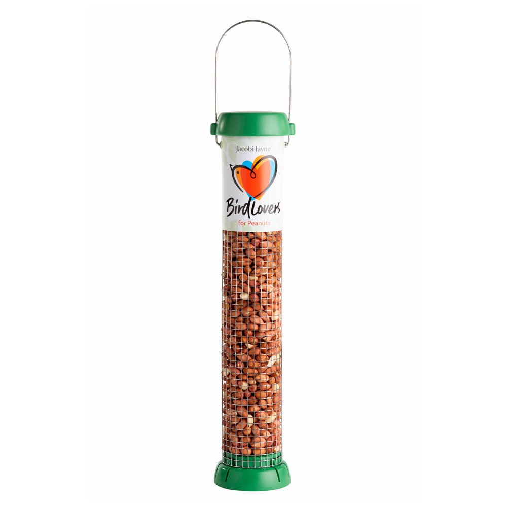bl2-p2g "bird lovers" comedero tubular para aves silvestres mediano para cacahuetes fcil de limpiar
