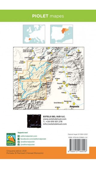 mapa piolet 1:25.000. estels del sud. la travessa del masss dels ports