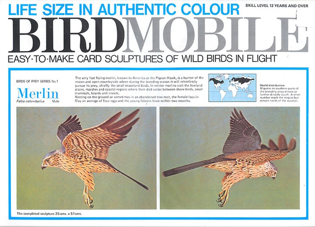 recortable birdmobile de esmerejn