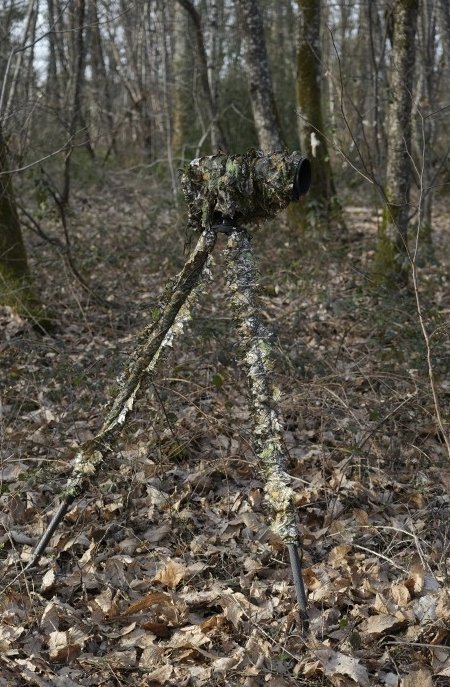 tragopan cobertor 3d de camuflaje para teleobjetivos pequeos y medianos