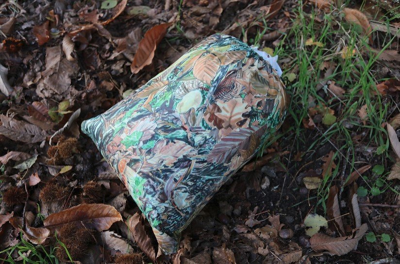 tragopan lmina recortada de camuflaje 6x3 m color nieve/camo