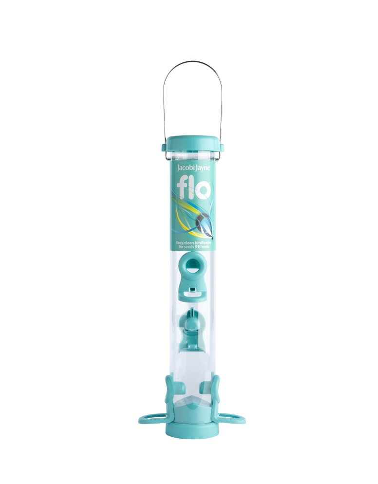 flo-s2b comedero tubular de plstico 4 accesos color aqua