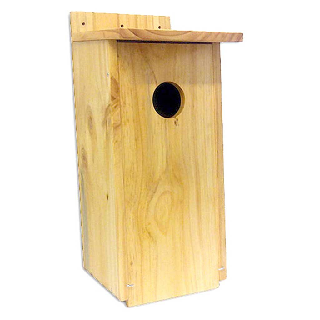 caja nido para autillo en madera tratada