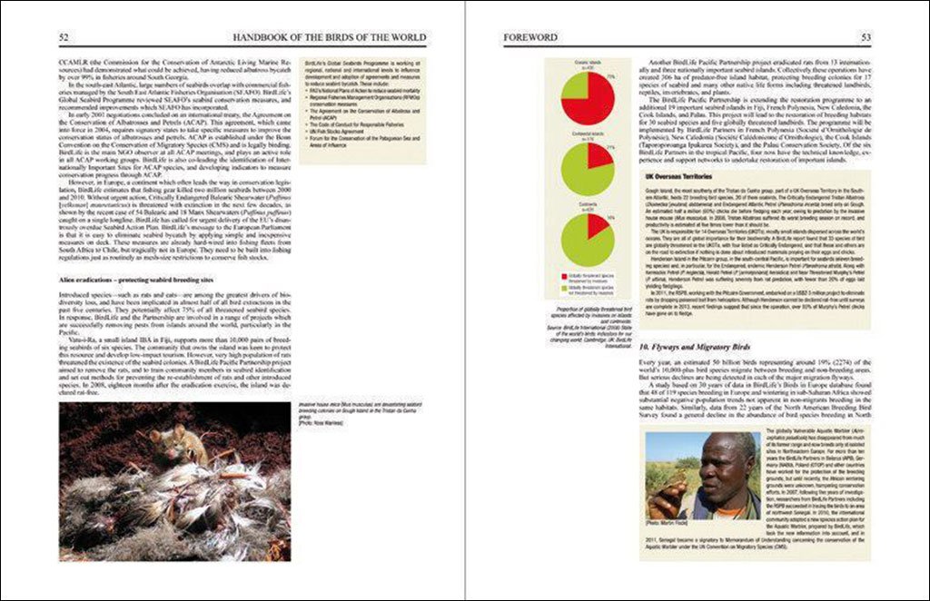 handbook of the birds of the world. special volume: new species and global index