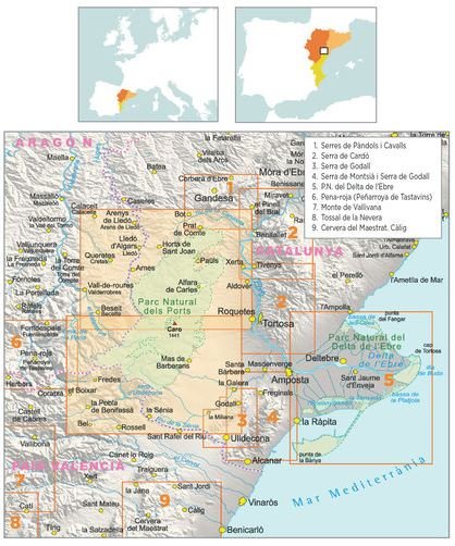 mapa piolet 1:25.000. el port (2 mapes)