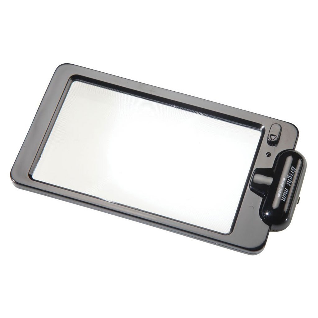 opticron lupa rectangular plegable y luz de led 2x/ 90x55mm