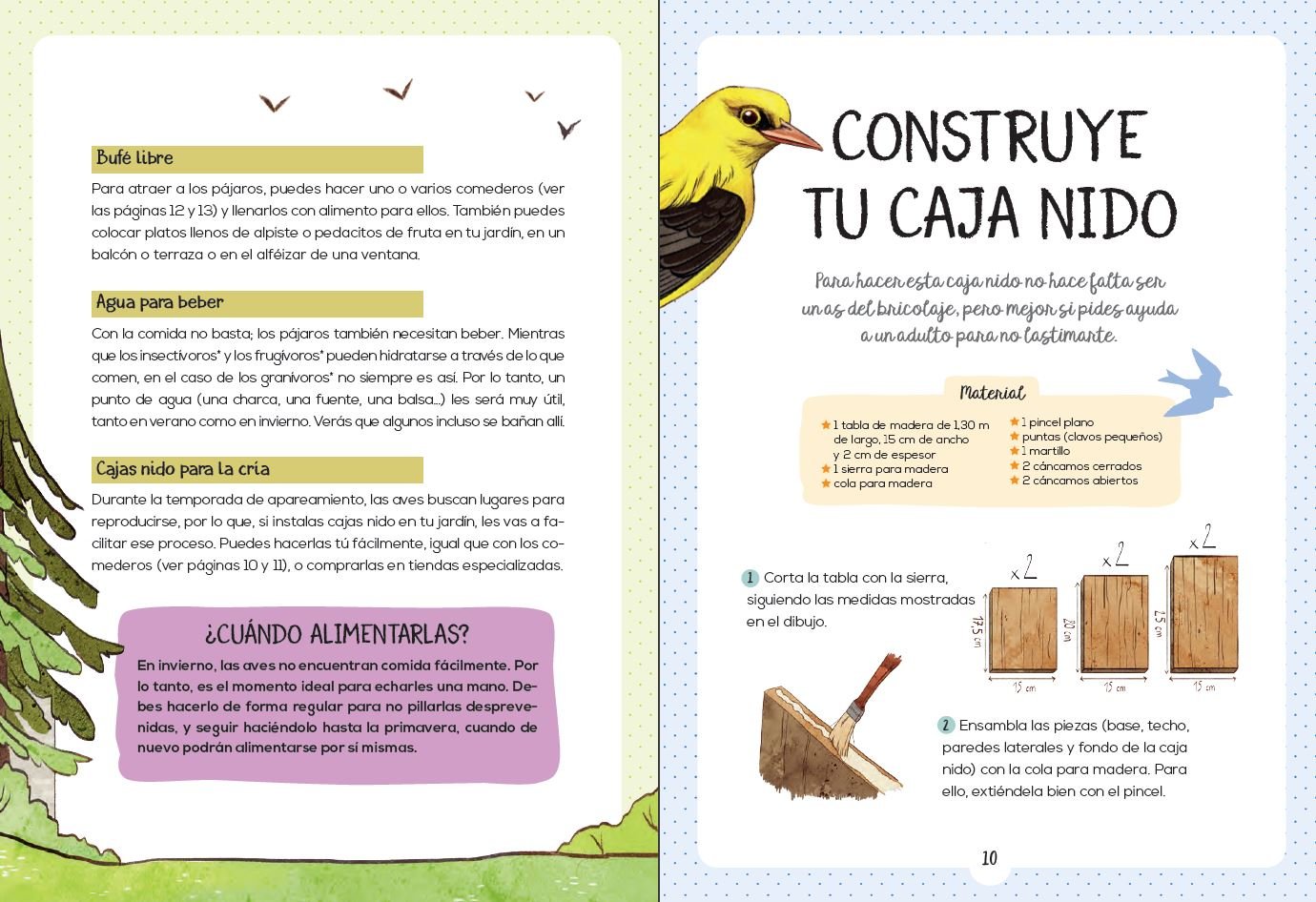 mi pequea gua de la naturaleza. las aves. observarlas. comprenderlas. protegerlas.