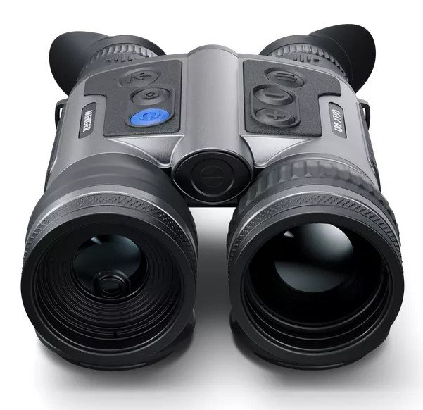 visor trmico binocular 2x pulsar merger lrf xt50 con telmetro, wi-fi y registro de imgenes
