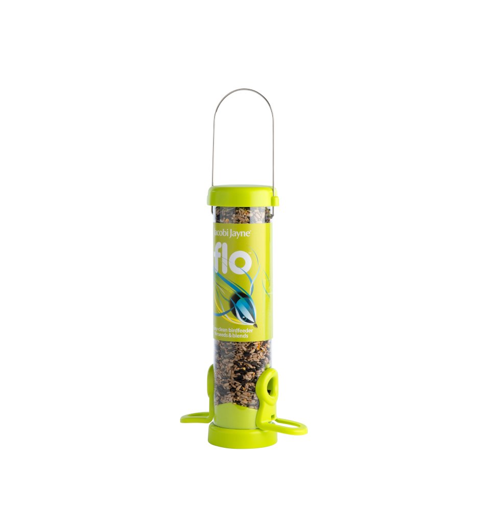 flo-s1g comedero tubular de plstico 2 accesos color lime