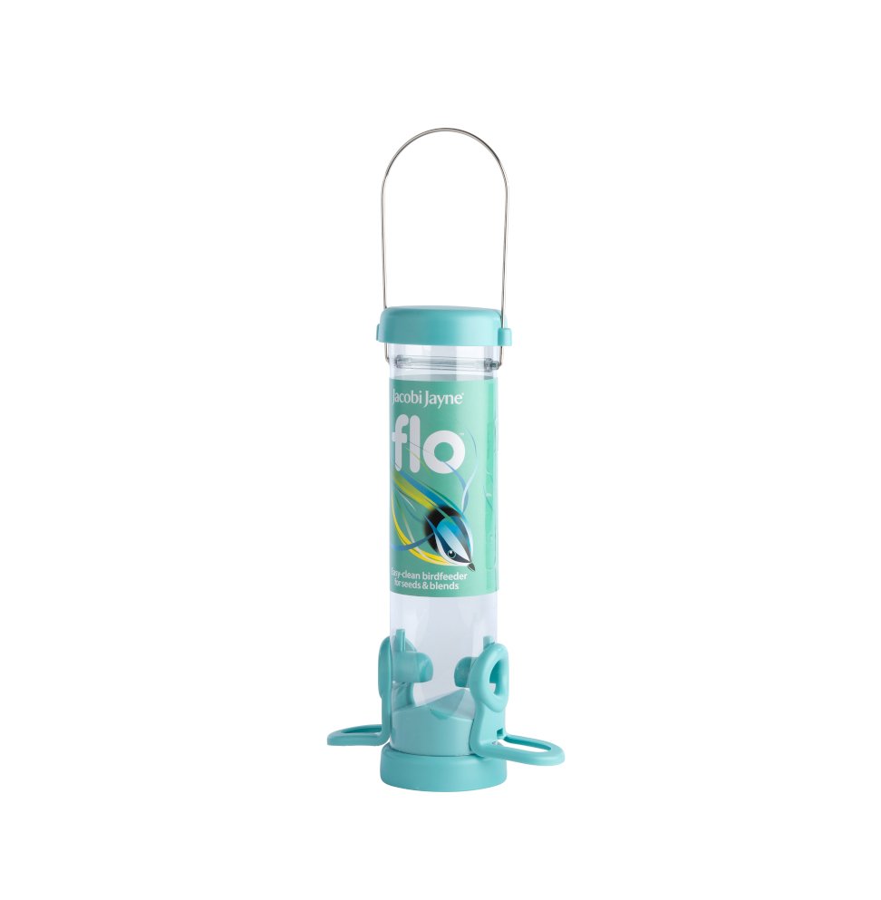 flo-s1b comedero tubular de plstico 2 accesos color aqua