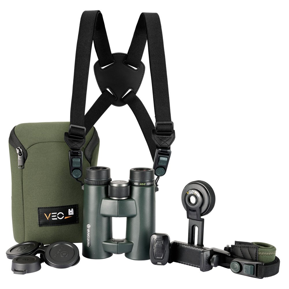 kit vanguard de prismtico veo hd2 10x42 y accesorios