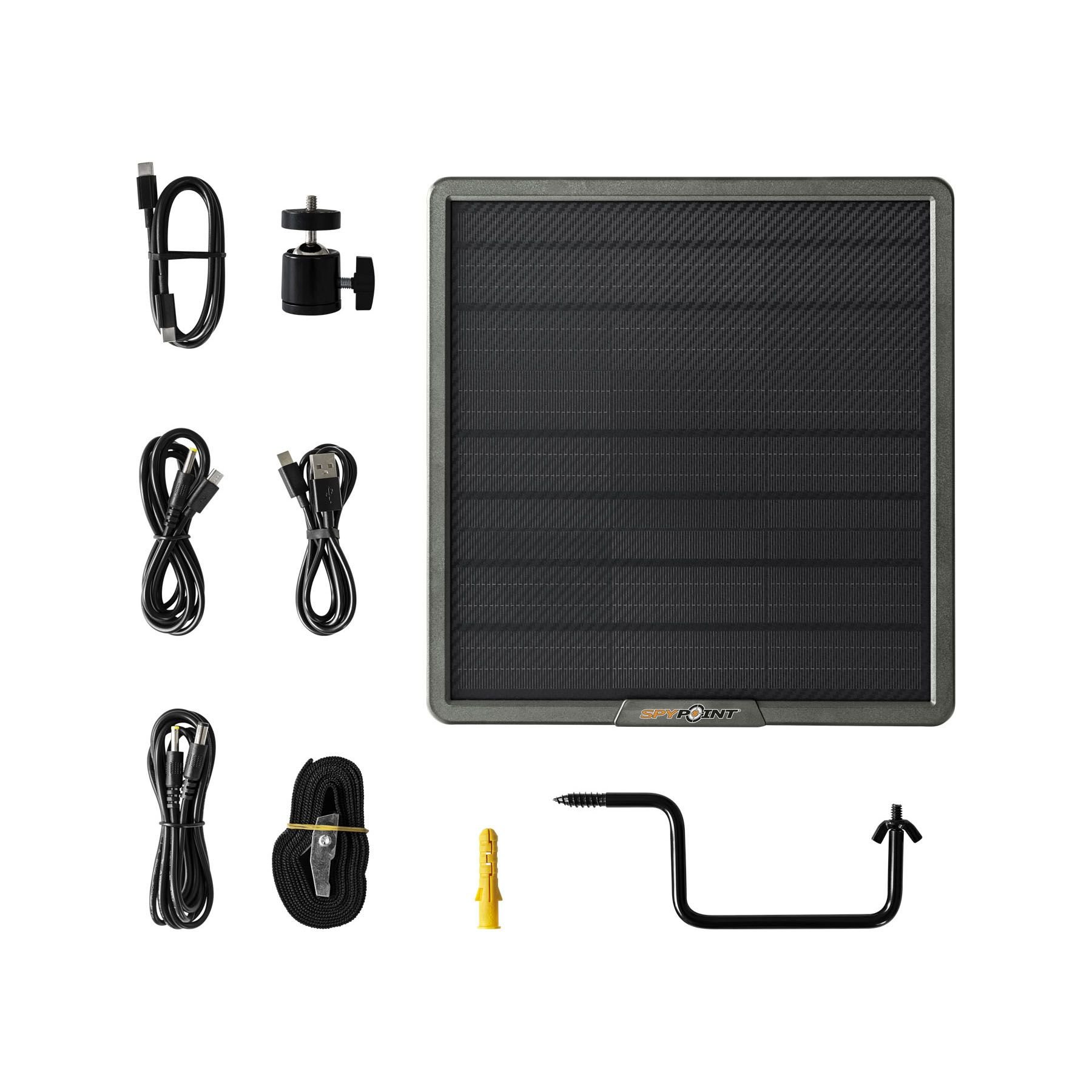 spypoint panel solar con batera para cmaras de trampeo fotogrfico