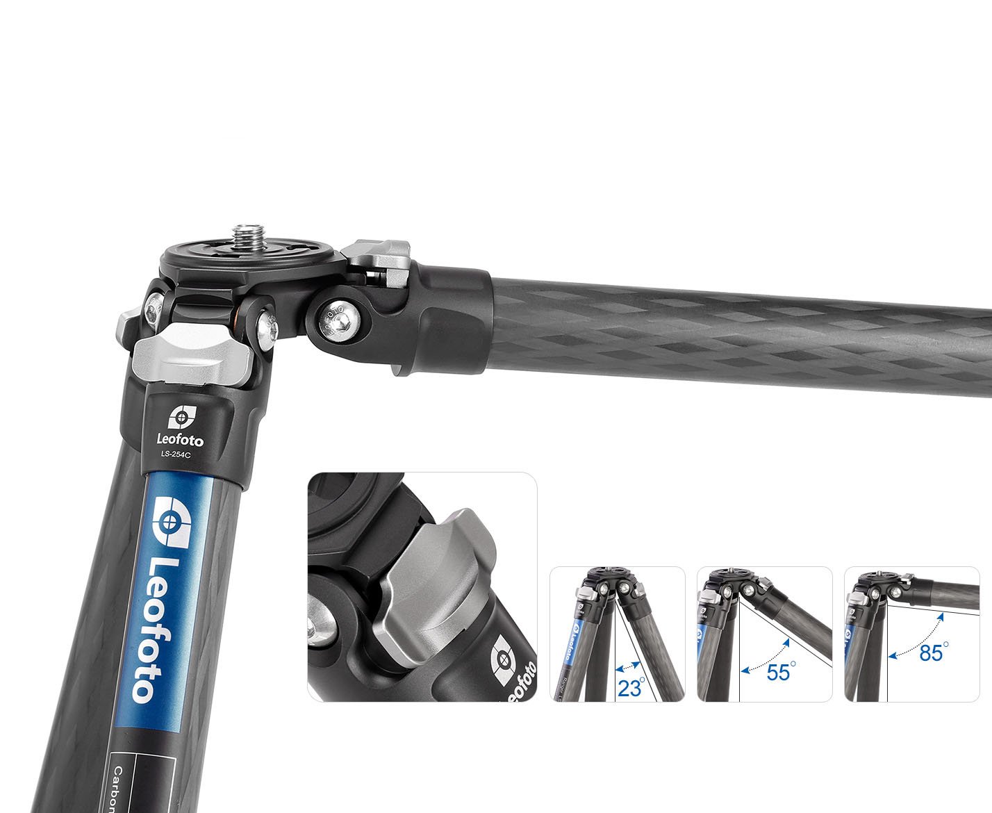 leofoto trpode ranger ls-254c de fibra de carbono