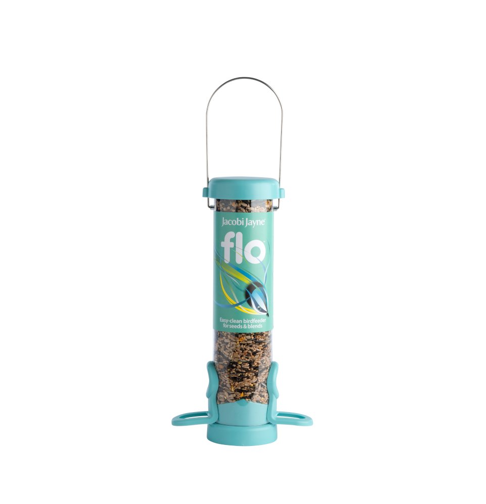 flo-s1b comedero tubular de plstico 2 accesos color aqua
