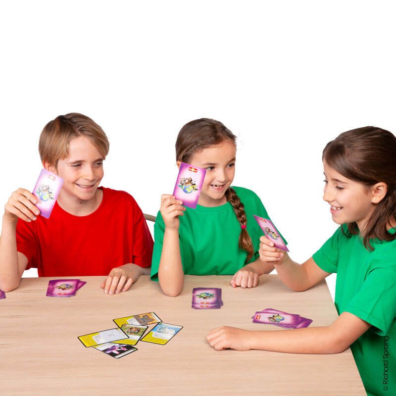 juego de cartas bioviva, aves rapaces. desafos naturaleza