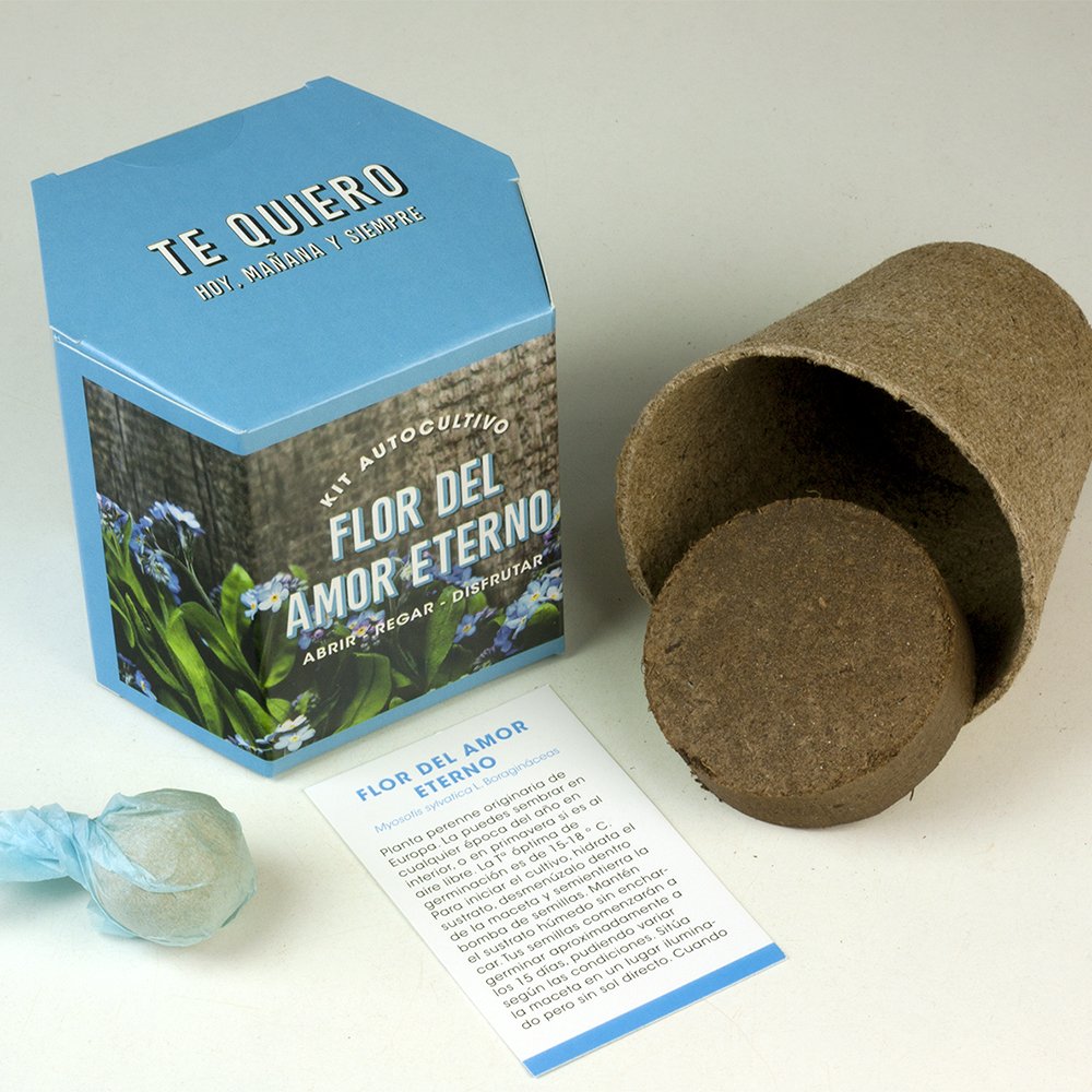 kit autocultivo de flor del amor eterno