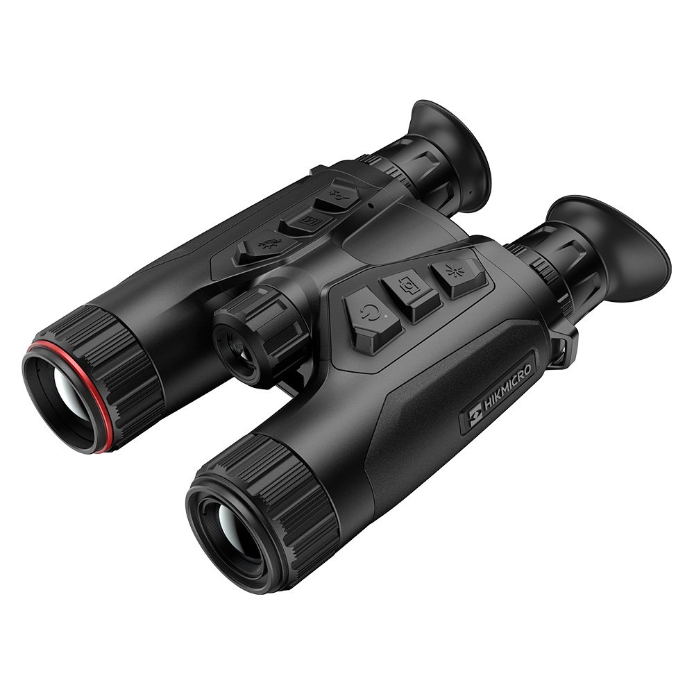 hikmicro habrok hh35ln visor trmico y nocturno binocular con iluminacin infrarroja 940 nm, gps, wi-fi, telmetro lser y registro de imgenes
