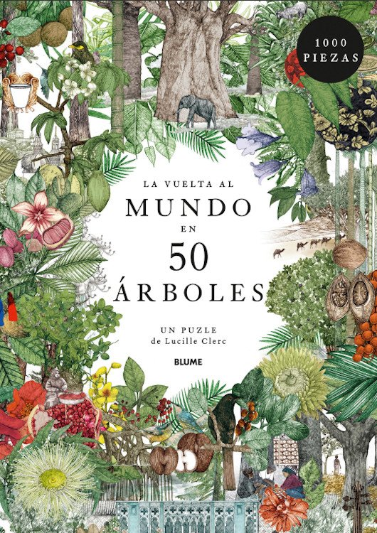 la vuelta al mundo en 50 rboles. puzle de 1000 piezas
