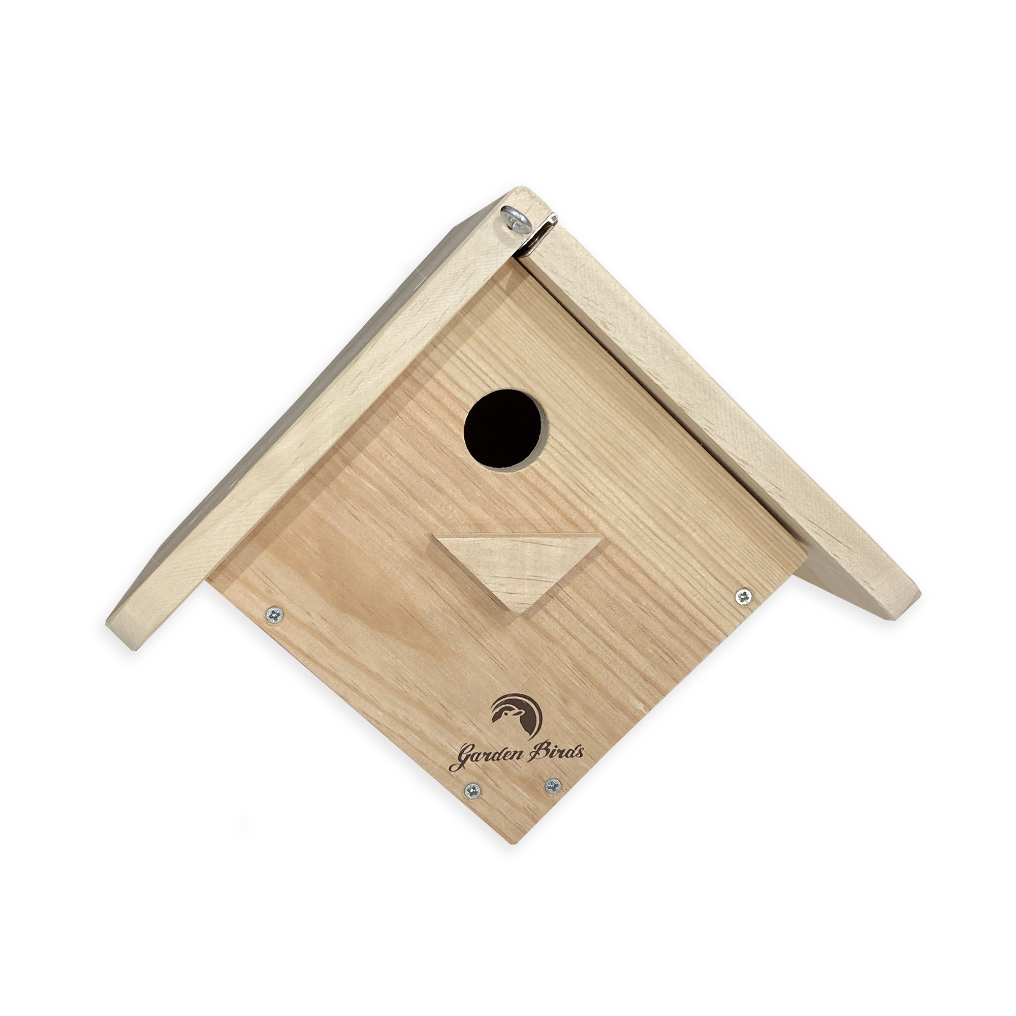 caja nido de madera para pjaros modelo rombo