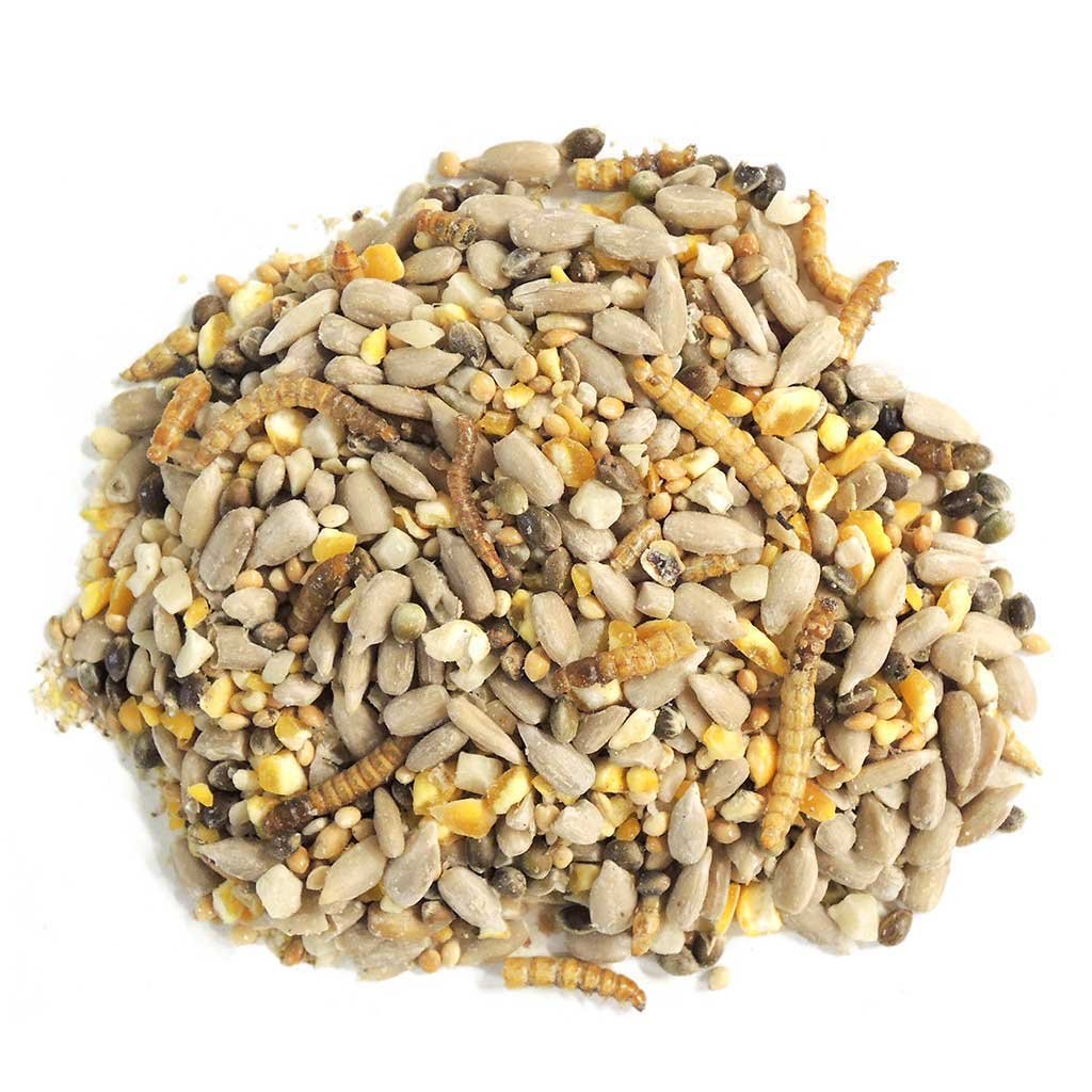 grana-p bolsa de mezcla de semillas de alta protena. alimento para aves silvestres 1 kg