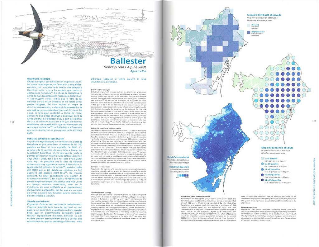 atles dels ocells nidificants de barcelona. atlas de las aves nidificantes de barcelona. barcelona breeding bird atlas.