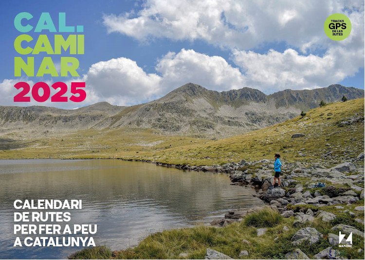 calendari mapzine 2025 cal caminar. calendari de rutes per fer a peu a catalunya