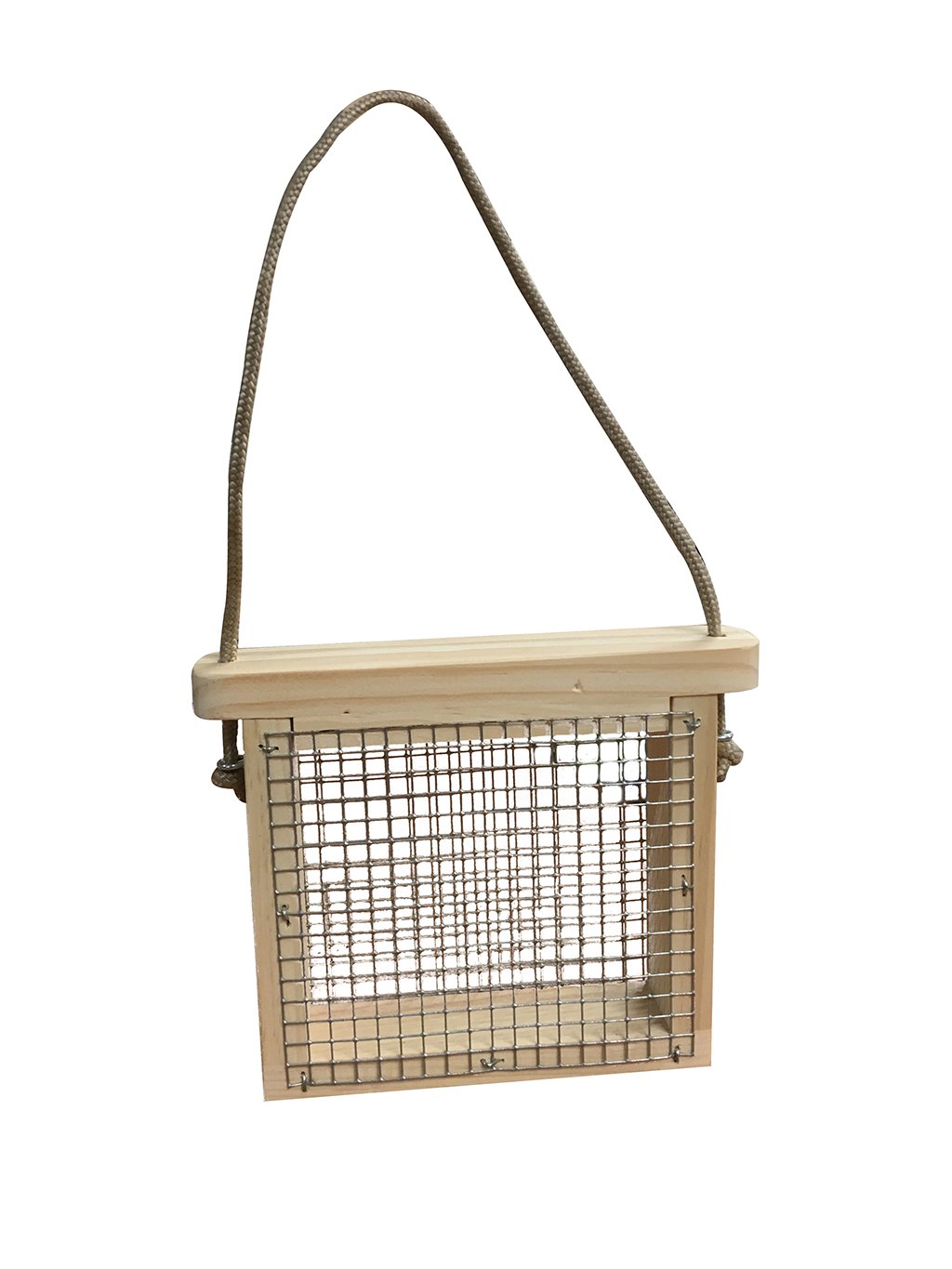 comedero de madera modelo cesta