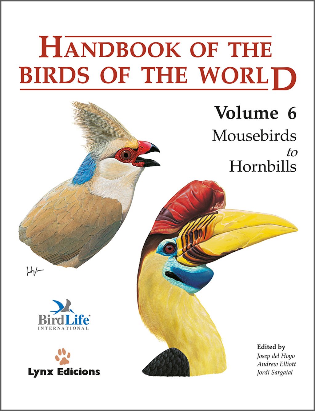 handbook of the birds of the world, vol. 6. mousebirds to hornbills
