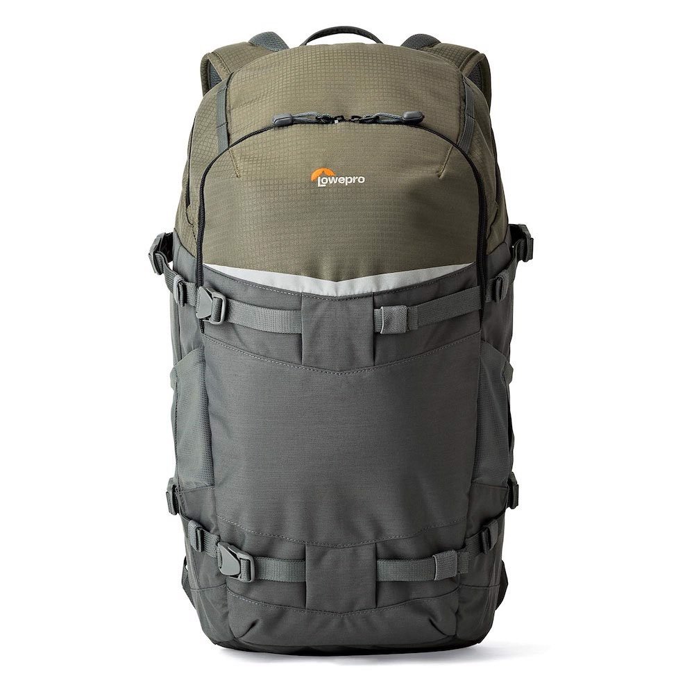 lowepro mochila flipside trek bp 450 aw color verde y gris