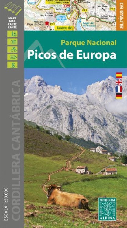 mapa alpina 1:50.000. picos de europa parque nacional