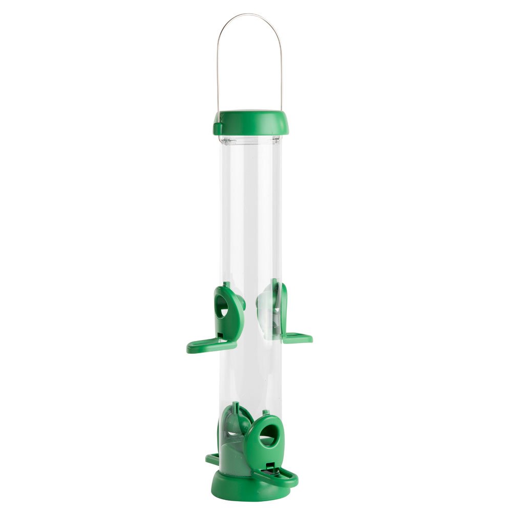bl2-s2g "bird lovers" comedero tubular para aves silvestres mediano para mezcla de semillas fcil de limpiar