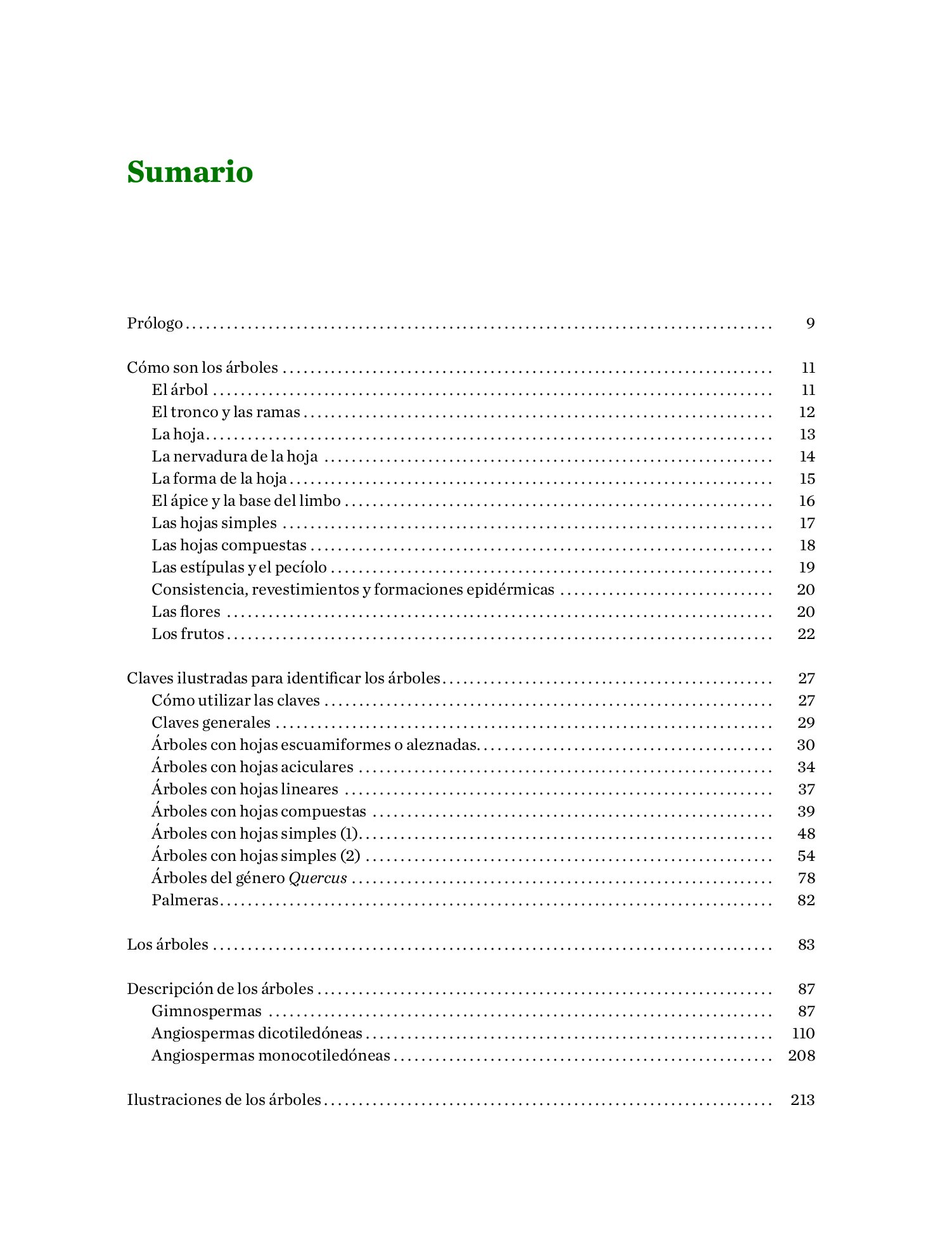gua ilustrada para conocer los rboles