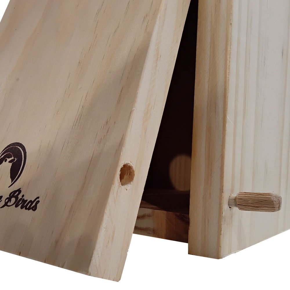 caja nido de madera residuo 0 para pjaros para clavar
