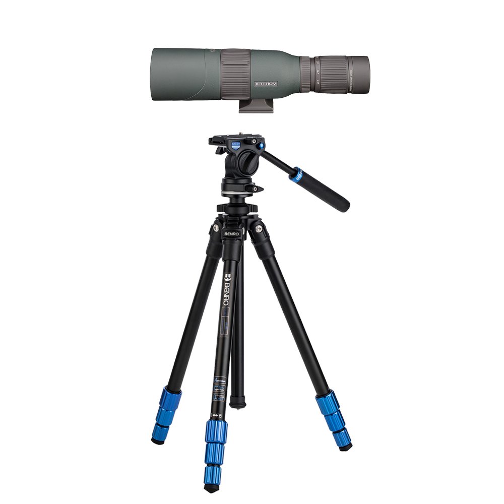 kit oryx de telescopio vortex razor hd recto 13-39x56 + trpode benro slim con rtula de video