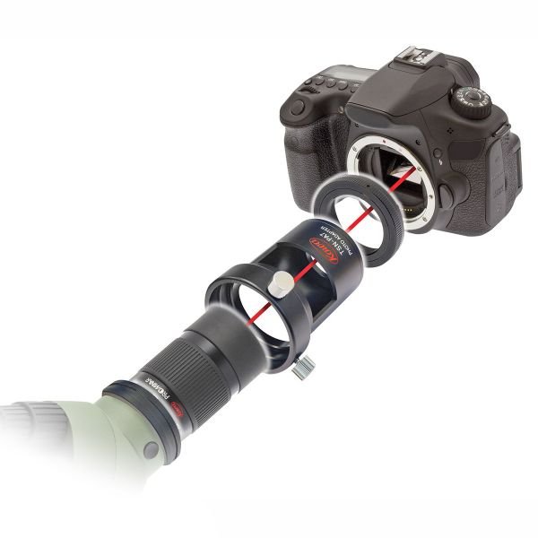 kowa adaptador fotogrfico tsn-pa7a para cmara fotogrfica slr digital formato aps-c o 4/3 para tsn 99/88/66 con cristal protector