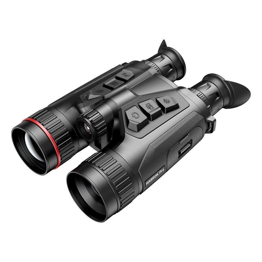 hikmicro habrok pro hq50l visor trmico y nocturno binocular con sensor de alta resolucin, iluminacin infrarroja 850 nm, gps, wi-fi, telmetro lser y registro de imgenes