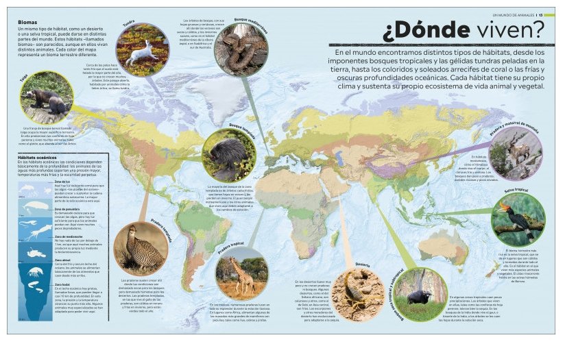 atlas del mundo animal. la vida salvaje en mapas