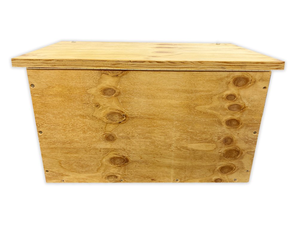 caja nido para lechuza en madera tratada