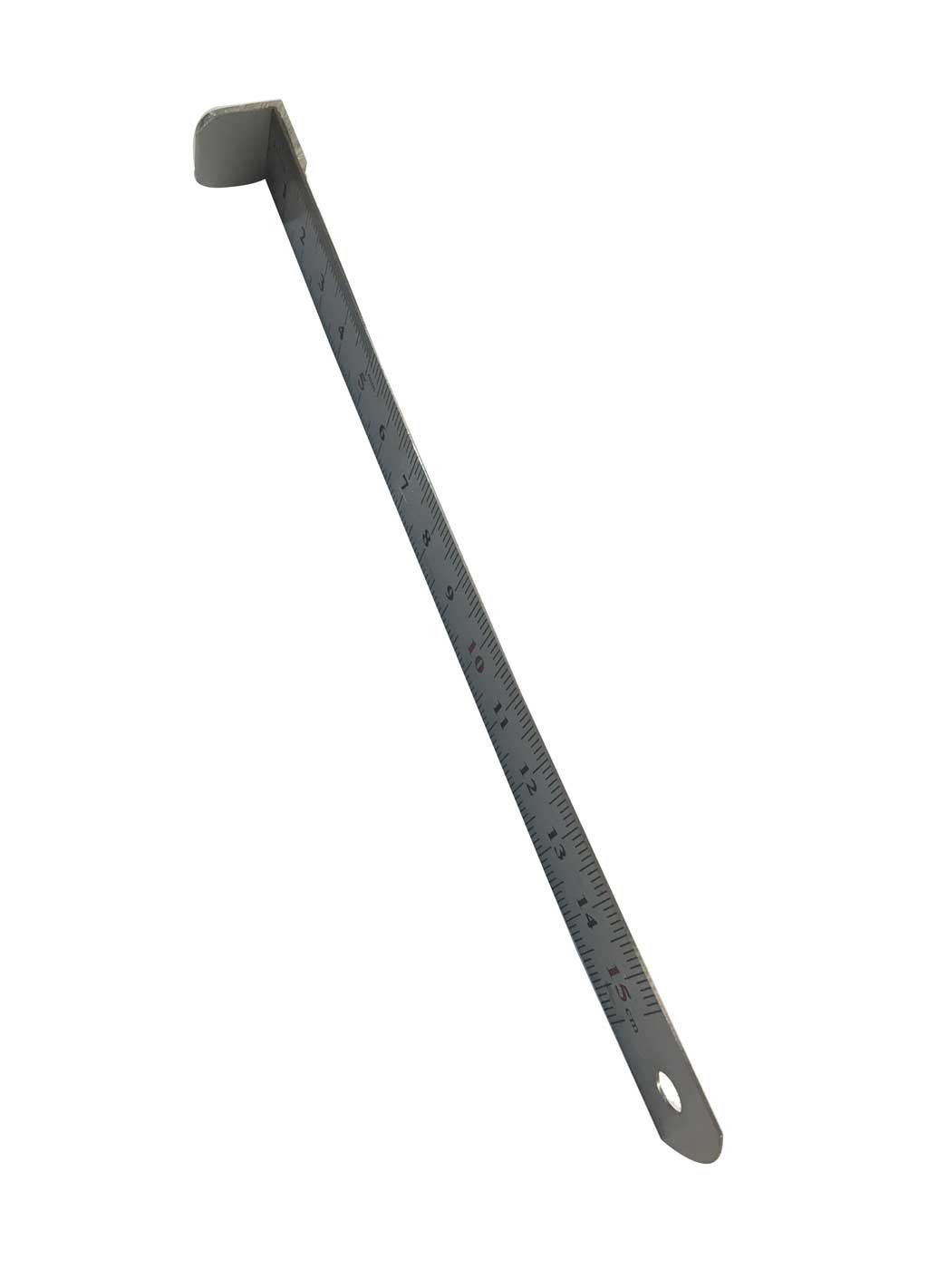 regla de anillamiento con tope de 15 cm
