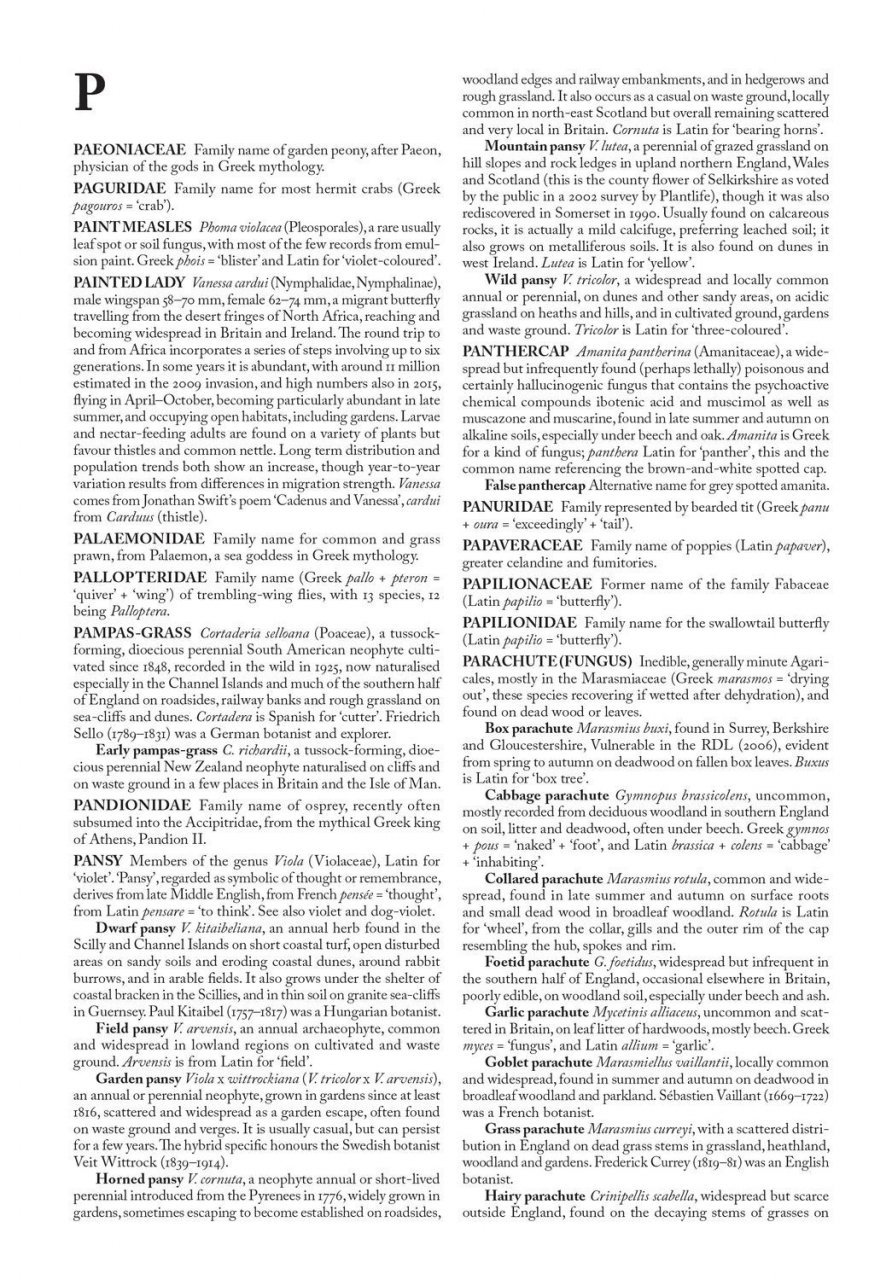 the pelagic dictionary of natural history of the british isles