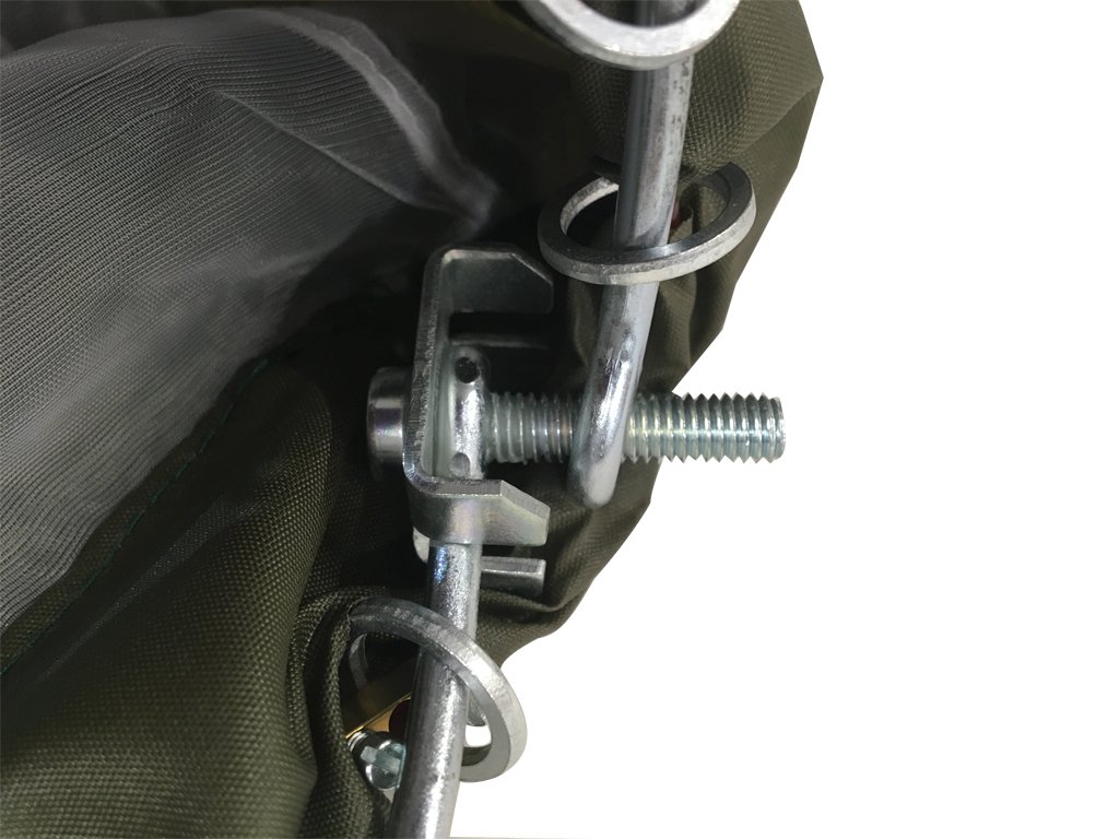 salabardo (red + aro) de 35 cm de dimetro, con aro plegable y rosca m6 para cualquiera de los mangos fijos, extensibles o telescpicos de aluminio