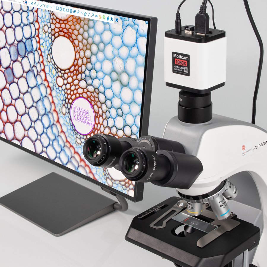 cmara digital tipo ccd moticam 1080x para microscopios biolgicos y lupas binoculares