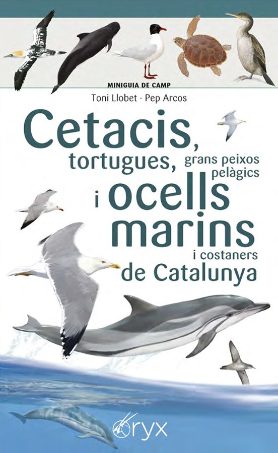 cetacis, tortugues, grans peixos pelgics i ocells marins i costaners de catalunya. miniguia de camp