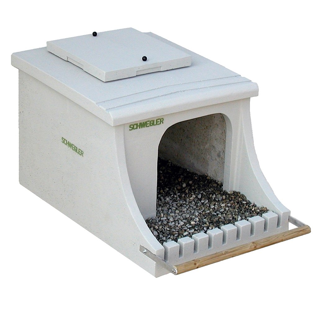caja nido de cemento de madera para halcn peregrino