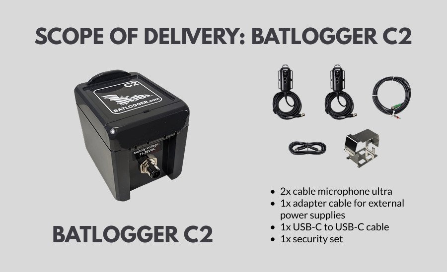 elekon batlogger c2 grabadora pasiva de ultrasonidos de murcilagos