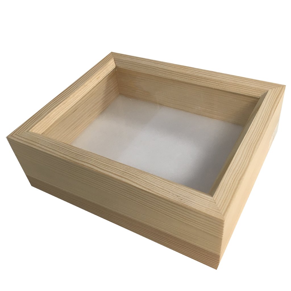 caja entomolgica de madera 15x18x6 cm