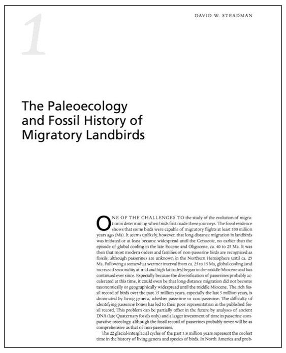 birds of two worlds. the ecology and evolution of migration