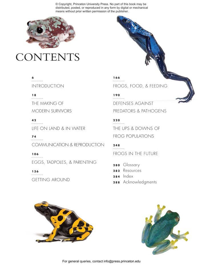 the lives of frogs. a natural history