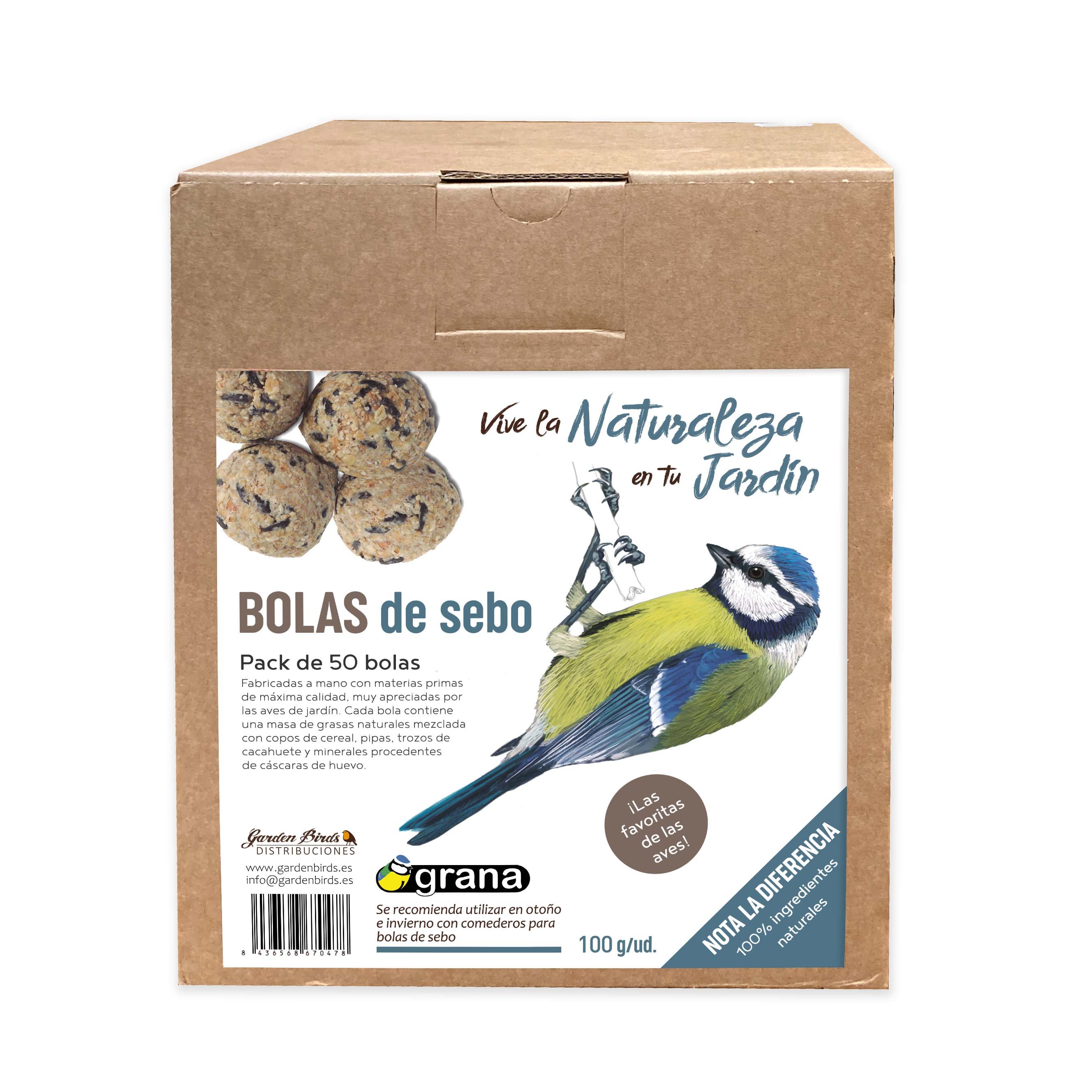 bs-50 caja con 50 bolas de sebo (50x100g)